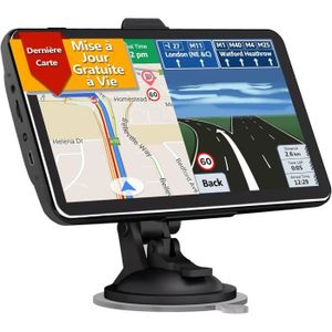 GPS AUTO Gps Voiture, 2,5D Incurvé Écran Tactile Navigation