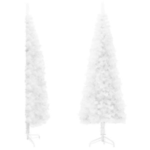 Sapin de Noël Blanc artificiel 180 cm avec 533 branches et pied support -  Le Poisson Qui Jardine