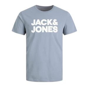 T-SHIRT T-shirt Bleu/Gris Garçon Jack & Jones Corp