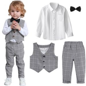 Ensemble de vêtements Costume Enfant Garçons Mariage Ensemble de 3 Pcs G