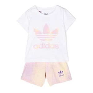 Ensemble de vêtements Ensemble Blanc/Jaune Fille Adidas HK2909