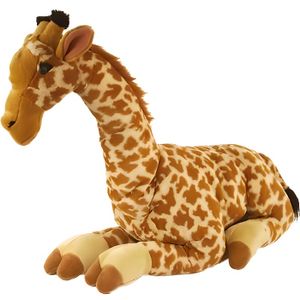 Girafe en peluche Peluche Antidérapant Ronde enfants Repose-pieds amovible Housse 