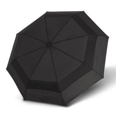 Parapluie Knirps Manuel Noir - Diamètre 38.25 Pouces (97 Cm), Résistant Au Vent Jusqu’à 80 Km/h, Léger 200g, Avec Housse