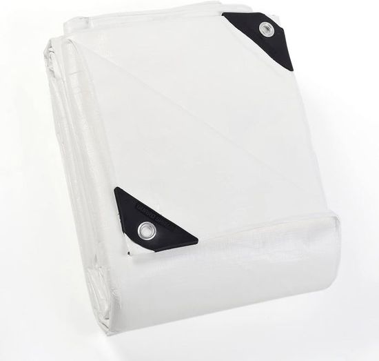 Bâche Transparente Avec Oeillets 3x3 M. Bâche De Protection Imperméable 380g/m² Pvc - Accessoire