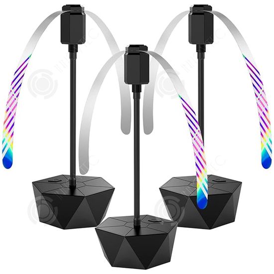 Ventilateur Anti-mouches USB Rechargeable - Holographique, 2 Vitesses - Pour Table Extérieur/intérieur - Silencieux