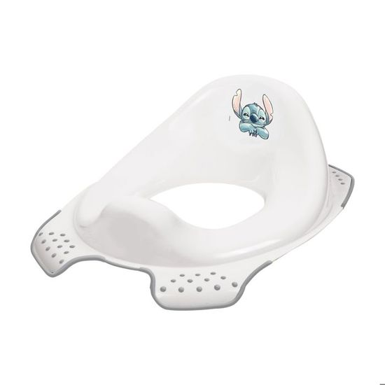 Réducteur WC Enfant Stitch Disney - Siège Rembourré Doux, Poignées Latérales - Base Antidérapante - Facile à Nettoyer - Pour L'apprentissage De La Propreté