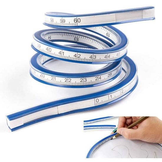 Règle Métallique 24 Pouces / 60 Cm – Double Graduation Pouce Et Métrique – Uxcell