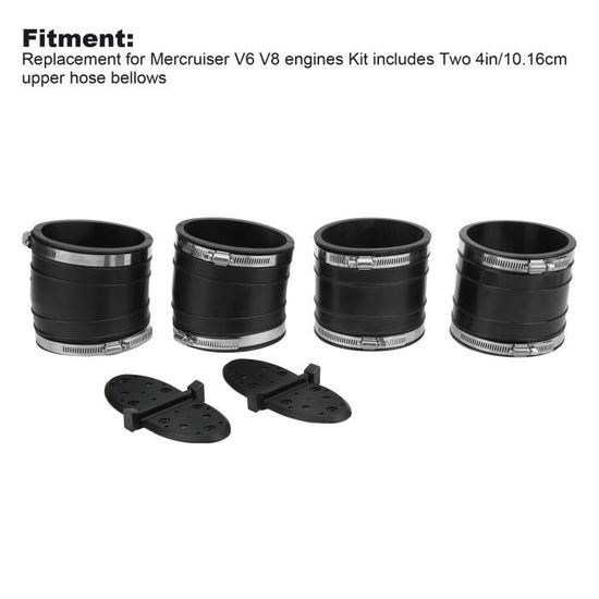 Soufflet Tuyau Échappement Flexible Inox 2.5" (63mm) - 4" (100mm) Universel Anti-Vibrations