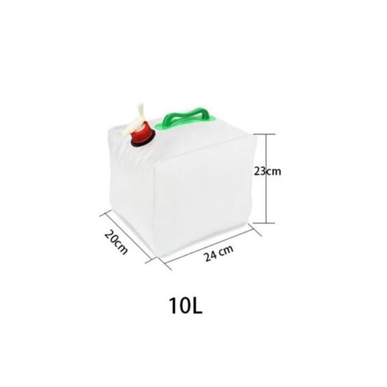 Sac D’eau Camping 8L Pliable – Récipient Avec Robinet Et Poignée – Neuf
