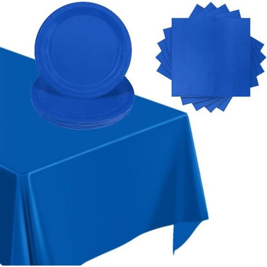 Set De Vaisselle Festif Violet à Paillettes & Diamants - 69 Pièces - Nappe, Assiettes Et Serviettes Pour Anniversaire