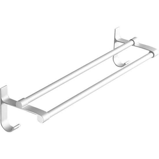 Porte Serviette Wc Porte-serviettes Cuisine RETON Lot De 3 - Acier Inoxydable 23cm - Sans Perçage - Coussinets EVA - Noir Porte Serviette Lave Main