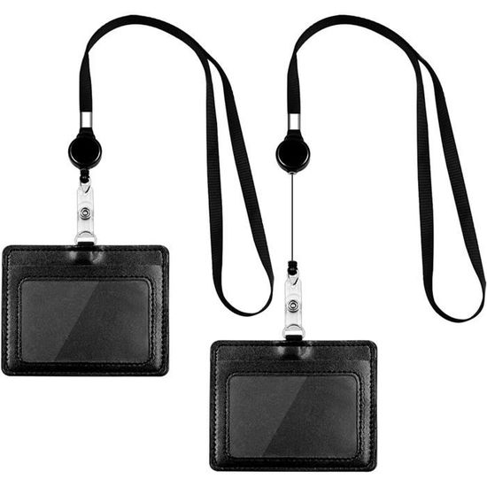 Porte-Badge/Carte Tour De Cou Réglable - Lanyard En Nylon Avec Mousqueton Pour Clés, Badge, Carte D'Identité