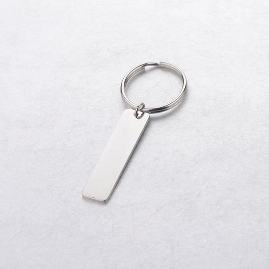 Porte-clés Personnalisé En Acier Inoxydable Avec Texte Photo