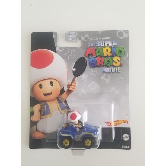 Voiture en metal 1 64 Hot Wheels The Super Mario Bros Le Film Personnage Toad et quad Cdiscount Jeux Jouets
