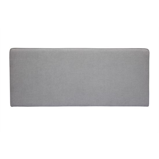 Pouf pliant double lilou en velours 76x38cm gris LILOU
