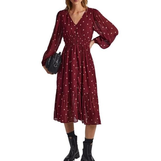 Robe pepe jeans rouge best sale