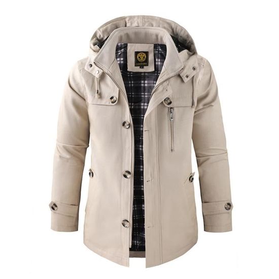 Veste Parka Homme GANT - Taille S - Vert - Mi-longueur Capuche Cachée - Occasion TB