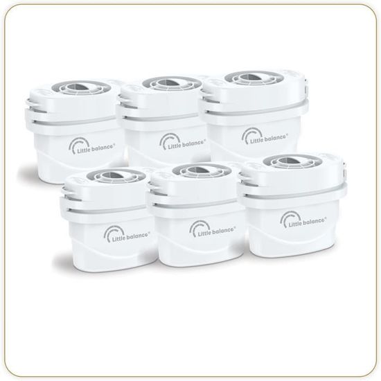 AcsaCi Filtre Rechange Carafe 7+ – Alcalin PH 7,8-9,5, Compatible Klar, 350-400 L