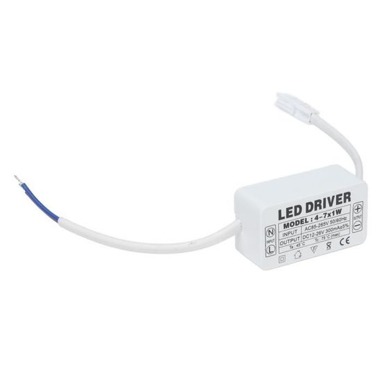 Transformateur LED Universel - Adaptateur Alimentation 4-7W, AC 90-265V, DC 12-28V - Parfait Pour Downlights Et Ampoules Tin Lantern - 6