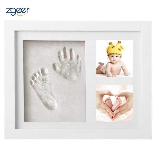 Kit Empreintes Bébé Et Animaux - 2 Cadres Photo Avec Tampons Sans Bazar