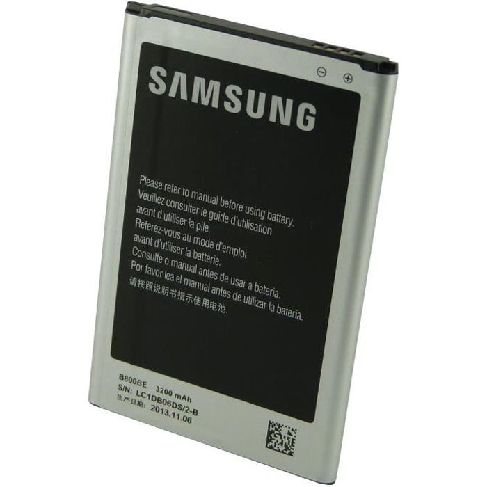 Pour Samsung galaxy note 3 : batterie originale 3200 mah b800 be/bc