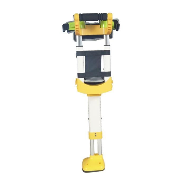 Béquilles ergonomiques réglables mains libres Support de marche Béquille de genou sans douleur pour adulte Dispositif d'aide à