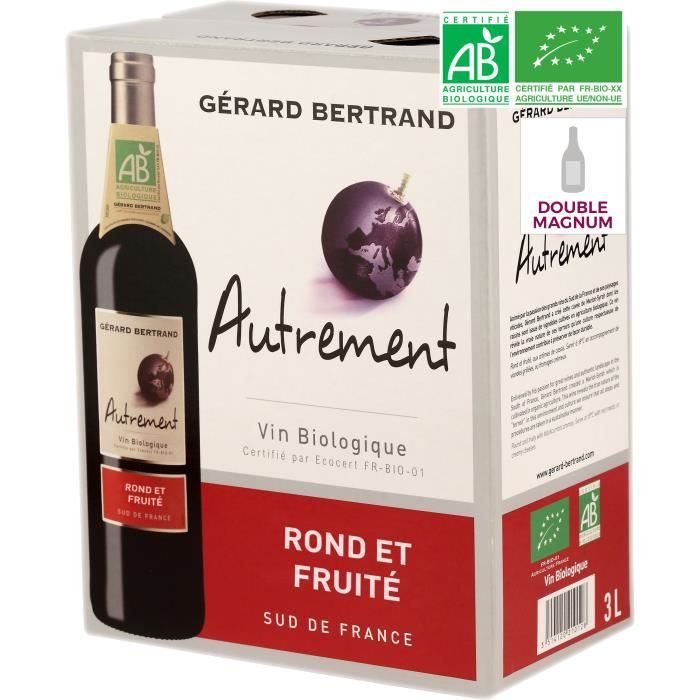 BIB 3L Gérard Bertrand Autrement Rouge VIN DE France - Vin rouge de France - Bio