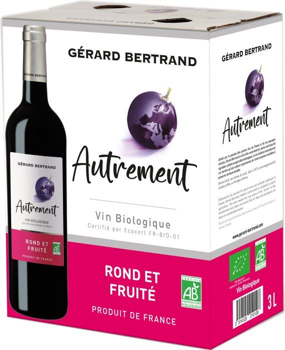 BIB 3L Gérard Bertrand Autrement Rouge VIN DE France - Vin rouge de France - Bio