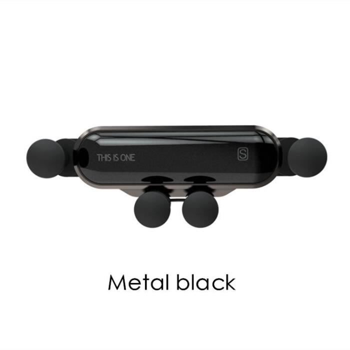 Accessoires de voiture Support de gravité Support pour téléphone pour DACIA SANDERO STEPWAY Dokker Logan Duster - Type Metal Black