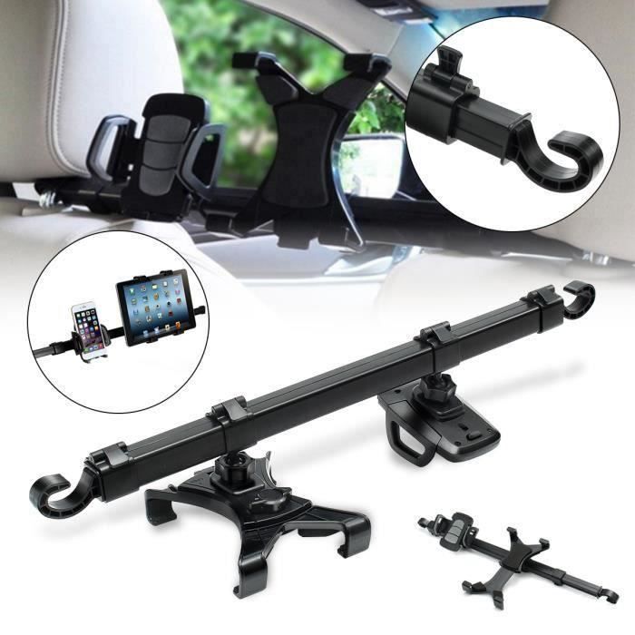360° Rotation Télescopique Support Appui-Tête Porte Tablette Phone Voiture Auto Voyage My16560 Mo31242