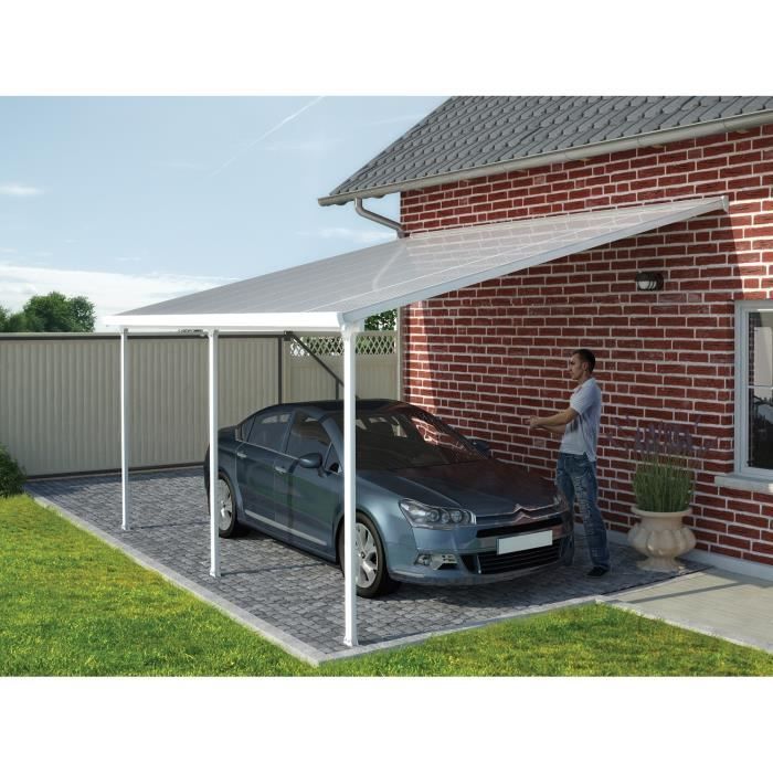 Toit Couv'Terrasse en aluminium adossé 4x8 m