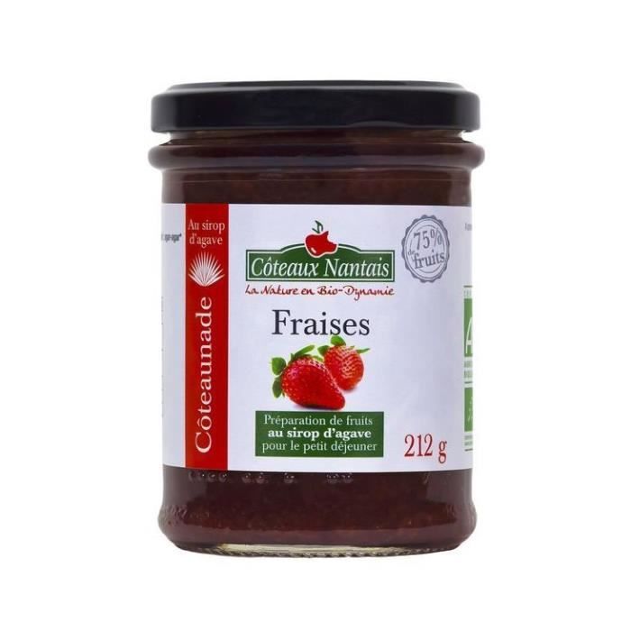 Coteaux Nantais - Coteaunade fraise 75% & agave 212gr