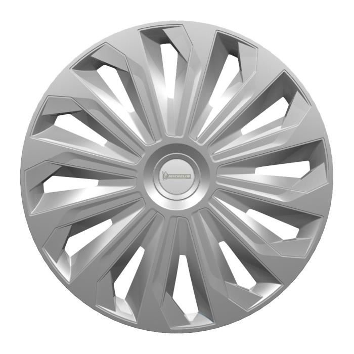 MICHELIN Boîte 4 enjoliveurs 16- NVS 04 gris
