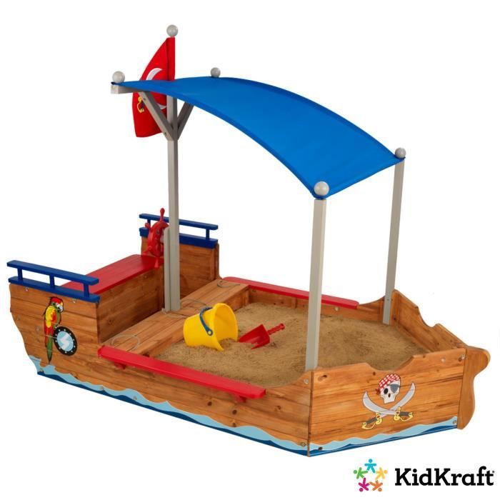 KIDKRAFT - Bac à sable en bois Bateau de pirate