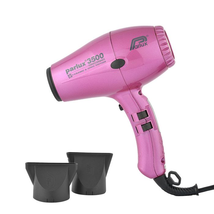 PARLUX Sèche-cheveux - 3500 Ionic SuperCompact - Débit d'air 73 m3/h - 2000 W - Rose