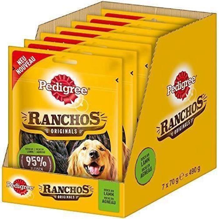 PEDIGREE à friandises pour Chien ranchos Originals, Lot de 7 (7 x 70 g) 4008429105128