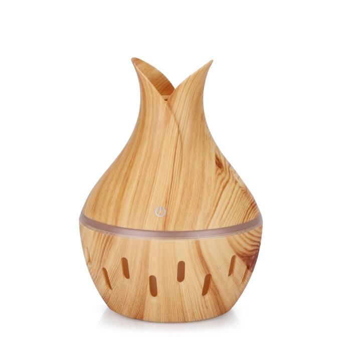 Diffuseur D'Huile Essentielle de Grain de Bois USB 330 Ml Humidificateur Ultrasonique Diffuseur D'ArôMe Domestique Diffuseur de