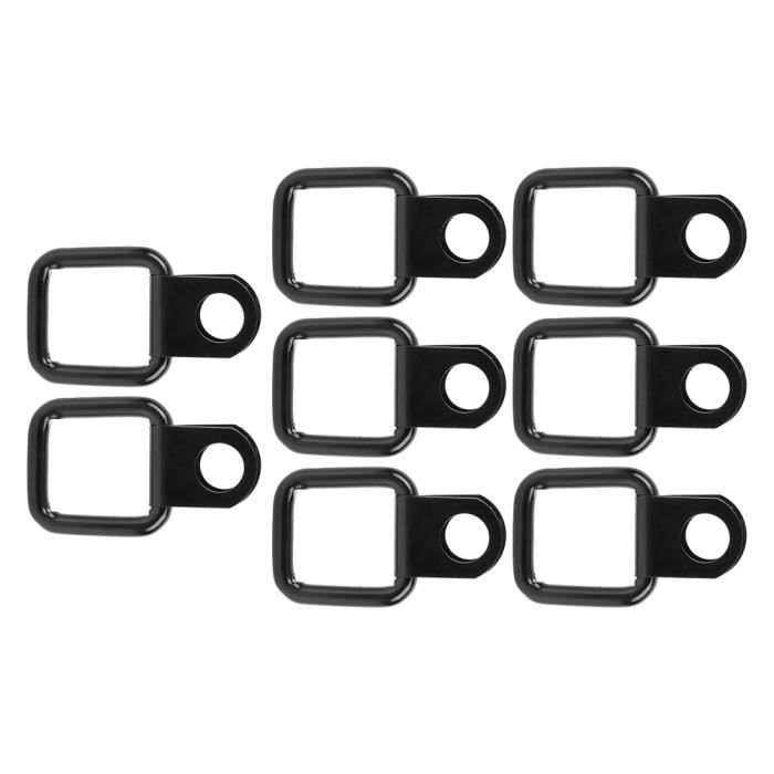 Yctze 8 pièces ancrages à anneau en D attache de fixation à retrait rapide pour Jeep Wrangler JK YJ TJ JKU Sports/Sahara/pour la