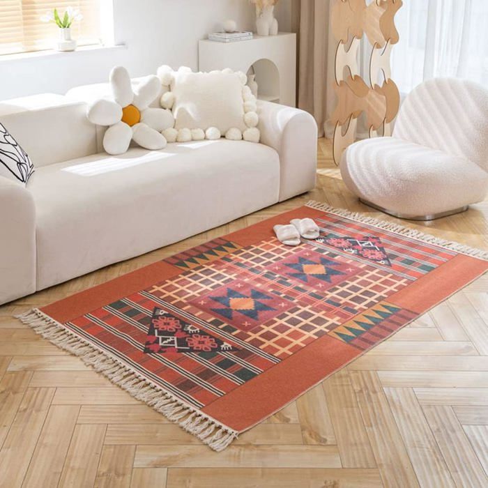 MOSHOINOT Tapis De Chevet Moderne 40x120cm - Tapis Doux Et Duveteux Pour Chambre, Salon Et Enfants