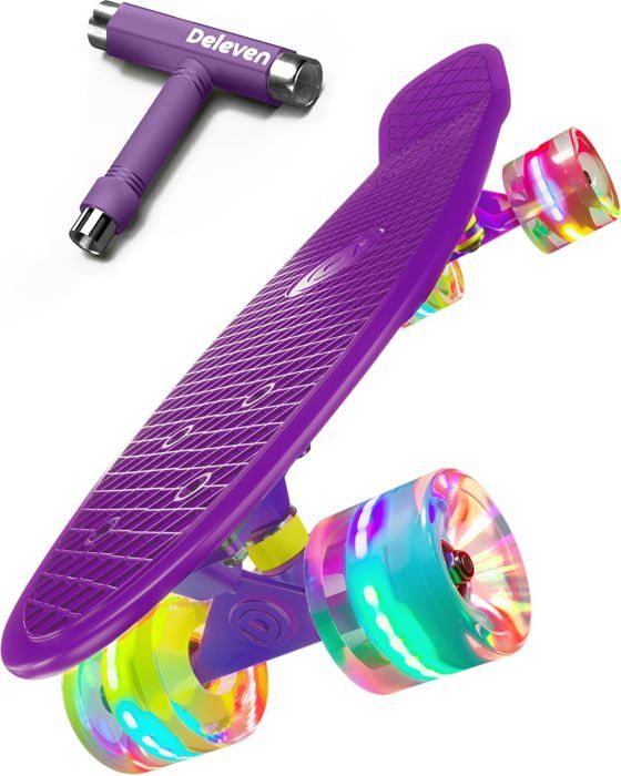 Skateboard avec Roue Souple PU et Roulements ABEC-7