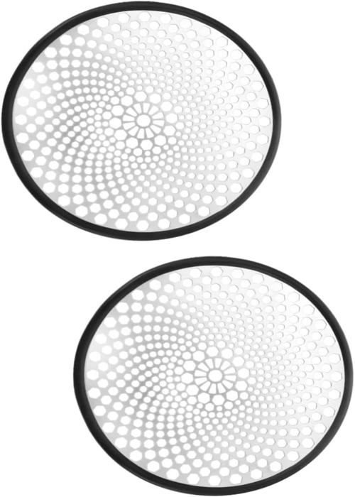 2 Pcs Siphon De Sol Maille Bouchon Trou Attrape-Cheveux Couvercle De