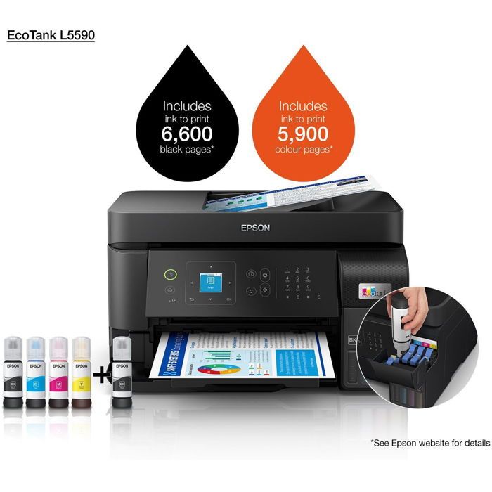 Imprimante multifonction Epson EcoTank L5590 Jet dencre A4 15 ppm et - vue 1