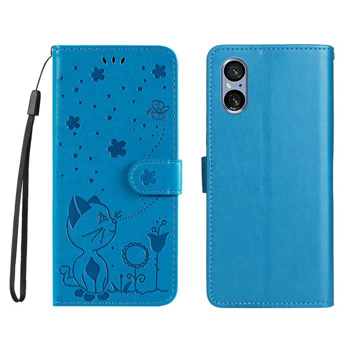 Pour Sony Xperia 10 VI Housse Antichoc Protection Luxueux Etui Portefeuille Avec support - Bleu Pour Sony Xperia 10 VI Housse Antichoc Protection Luxueux Etui Portefeuille Avec support - Bleu