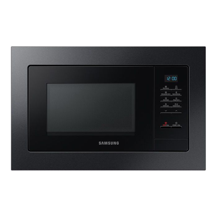 Four à micro-ondes encastrable Samsung MG23A7013CA/OL 6 niveaux de puissance 23 L 800 W acier inoxydable noir