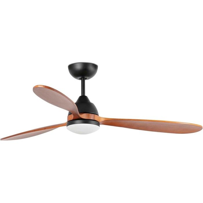 Ventilateur de plafond - FARO BARCELONA - POROS LED - Bois & acier - LED 19W dimmable - Moteur DC 6 vitesses - Far