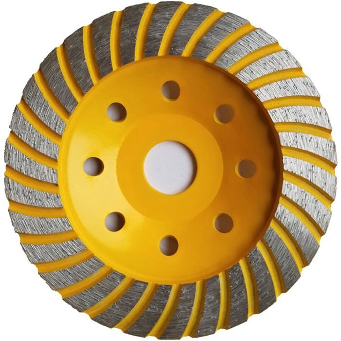 Disque abrasif disque abrasif diamanté pour le meulage du béton 125 x 222 mm pour béton granit. YYV