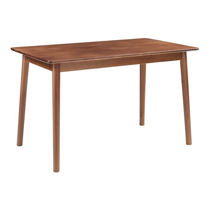 Table à manger Klijori pour 6 personnes 140 x 70 x 74 cm effet noyer