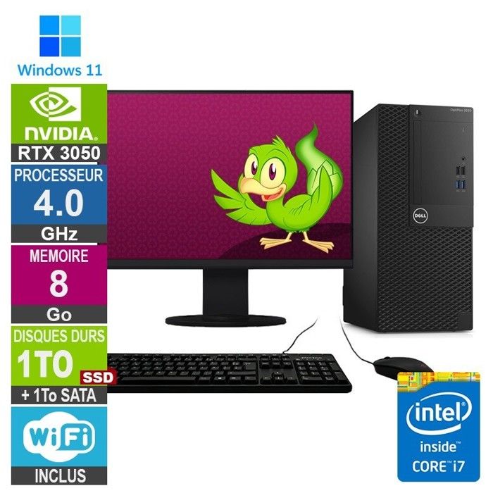 PC Gamer LPG 3050 i7 6700 4.00GHz 8Go SSD + RTX 305027 Très bon état - vue 2