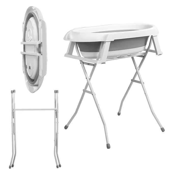 Comparer les prix de 100PCS Baignoire pour animaux de compagnie pliable Baignoire pliable pour chiots et chats portable et économique Gris 87x61x85cm