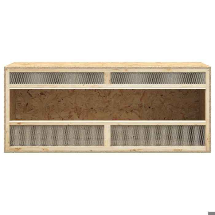 Terrarium en bois dingénierie - WIENS - 120x50x50 cm - Multicolore - Résistant à la chaleur et à lhumidité